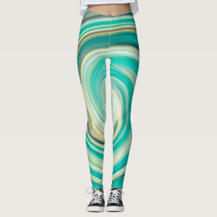 Abstract Colourful Fractal Pattern #5 Leggings