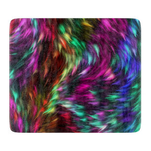 Abstract Colourful Fur Background-24605 Cutting Board