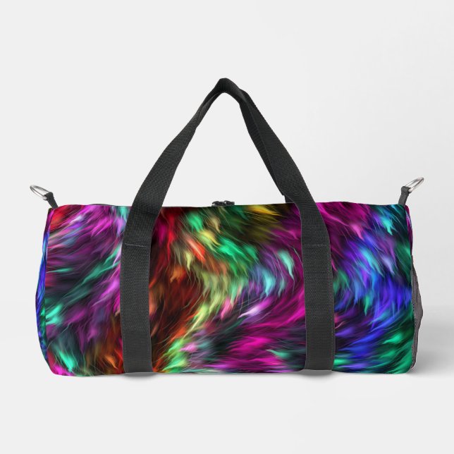 Abstract Colourful Fur Background-24605 Duffle Bag (Front)