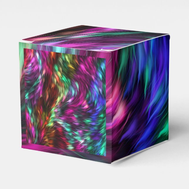 Abstract Colourful Fur Background-24605 Favour Box (Front Side)