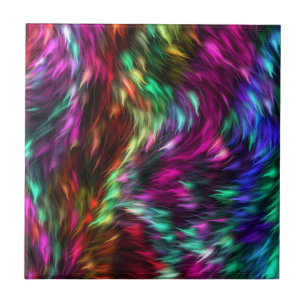 Abstract Colourful Fur Background-24605 Tile