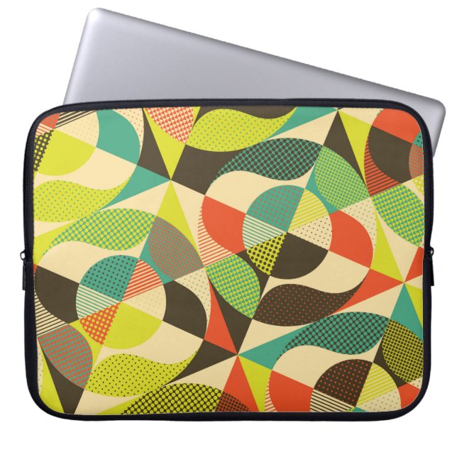 Abstract colourful geometric design. laptop sleeve (Front)