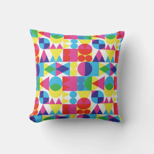 Abstract colourful geometric pattern design. cushion