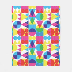 Abstract colourful geometric pattern design. fleece blanket