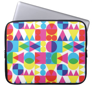 Abstract colourful geometric pattern design. laptop sleeve