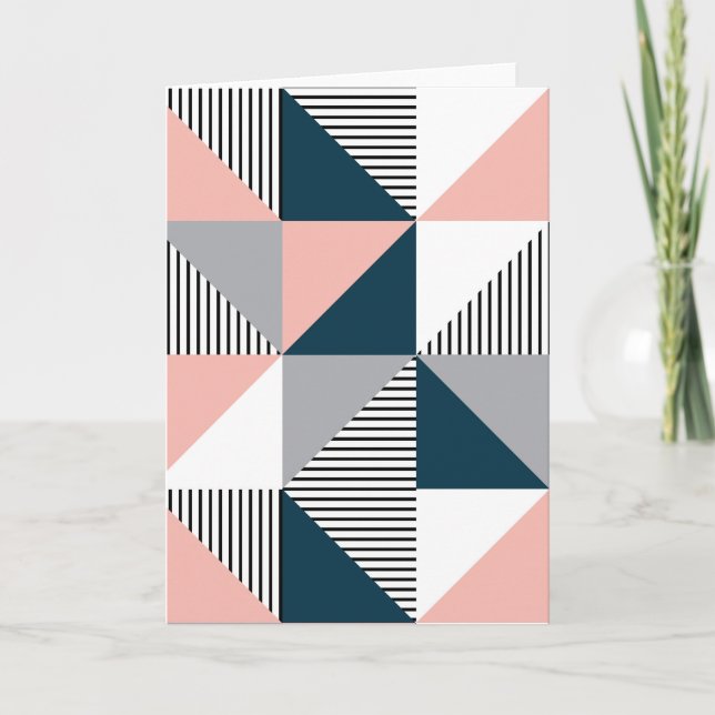 Abstract colourful geometry card (Front)