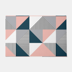 Abstract colourful geometry doormat