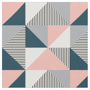 Abstract colourful geometry fabric