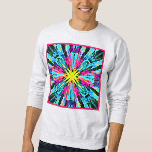 Abstract Colourful Glow Pattern Sweatshirt