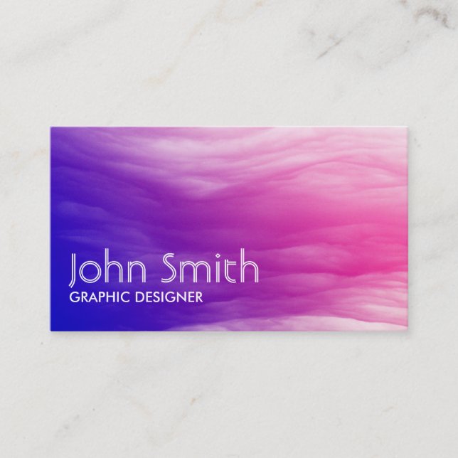 Abstract Colourful Graphic Design Business Card (Front)