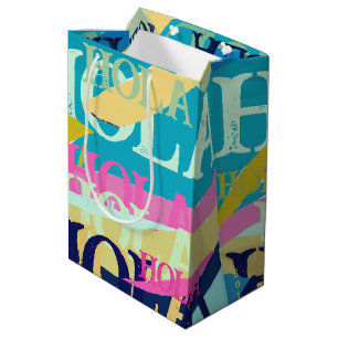 Abstract Colourful Hola Medium Gift Bag