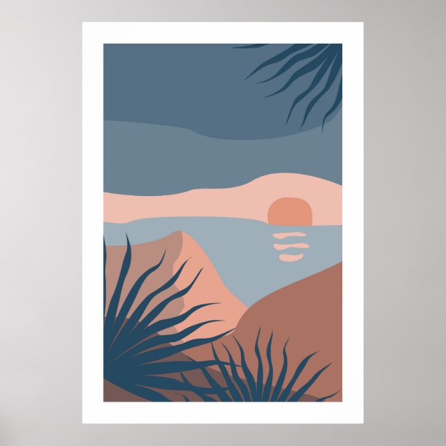  Abstract colourful landscape Poster (Front)