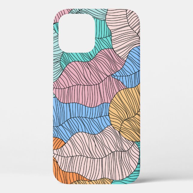 Abstract colourful leaf painting design background Case-Mate iPhone case (Back)