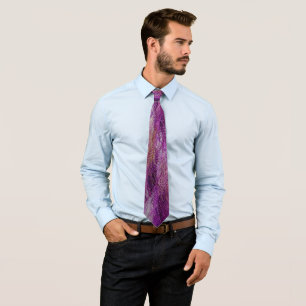 Abstract Colourful Leather #8 Tie
