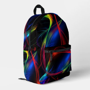 Abstract Colourful Lights Pattern Backpack