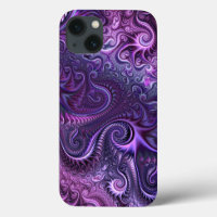 Abstract Colourful Lilac & Violet Spiral Pattern