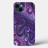 Abstract Colourful Lilac & Violet Spiral Pattern