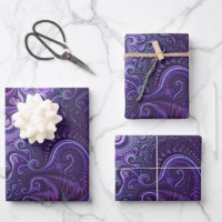 Abstract Colourful Lilac & Violet Spiral Pattern