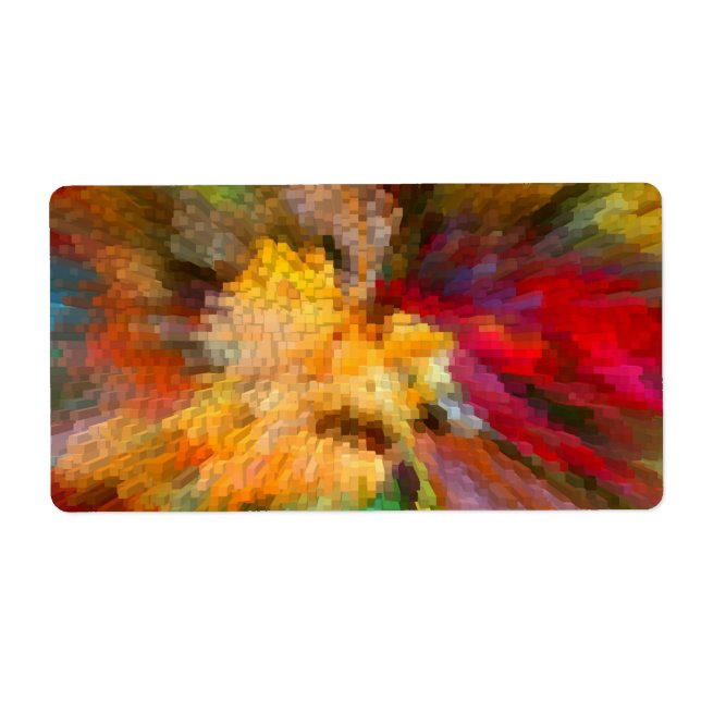 Abstract Colourful Linear Geometric Pattern (Front)