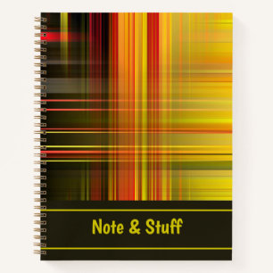 Abstract colourful lines Notebook