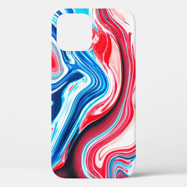 Abstract colourful liquid marble texture Case-Mate iPhone case (Back)