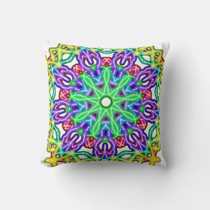 Abstract Colourful Mandala Cushion