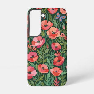Abstract Colourful Matisse Poppies Samsung Cases