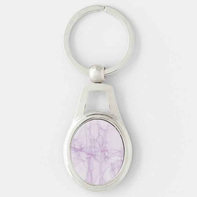 Abstract Colourful Metal Keychain (Front)