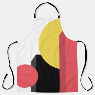 Abstract, colourful, modern, simple, vibrant desig apron