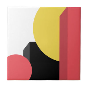 Abstract, colourful, modern, simple, vibrant desig tile
