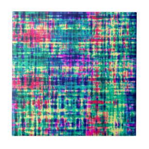 Abstract Colourful Modern Tie Dye Pattern Tile