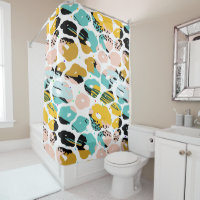 Abstract colourful organic shapes pattern