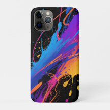 Abstract Colourful Paint Splatter Background