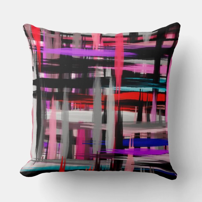Abstract Colourful Painting #3 Cushion (Front)