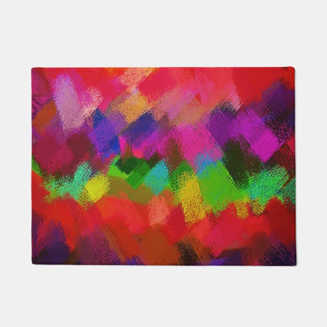 Abstract Colourful Painting #3 Doormat (Front)