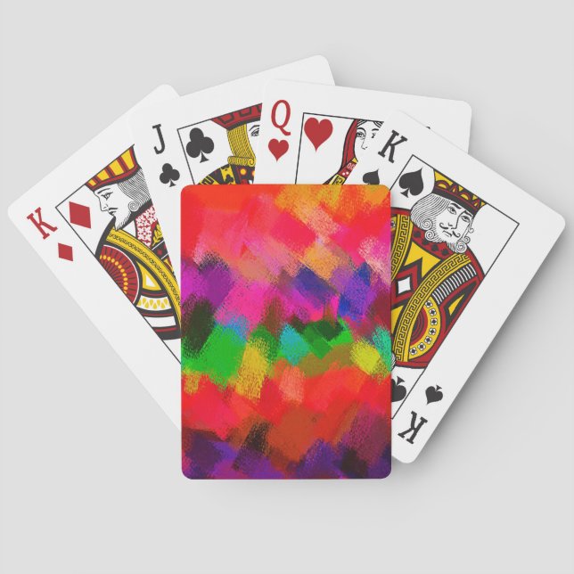Abstract Colourful Painting #3 Playing Cards (Back)