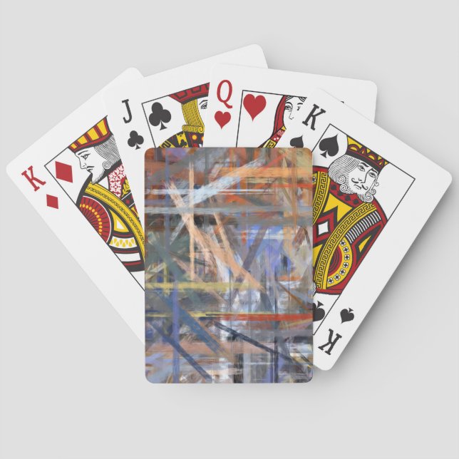 Abstract Colourful Painting #4 Playing Cards (Back)