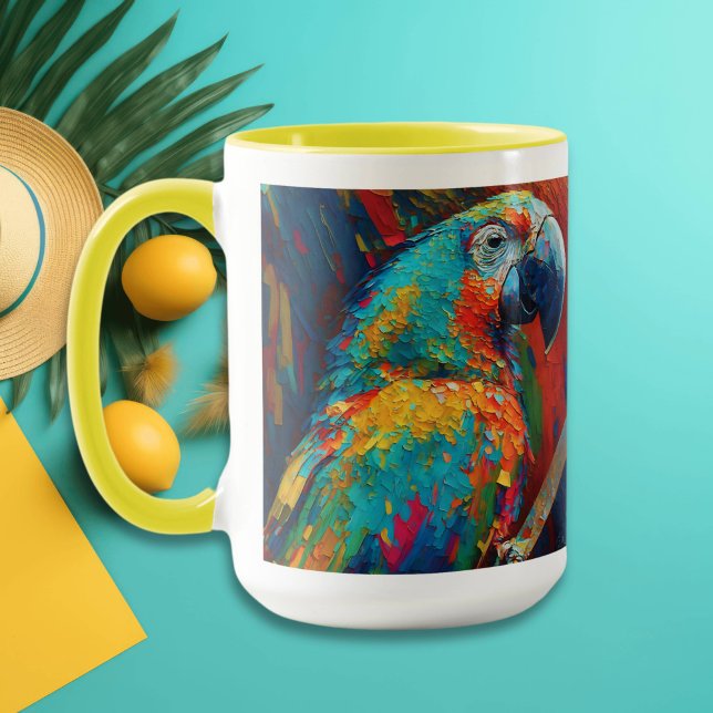 Abstract Colourful Parrot  Mug (Creator Uploaded)