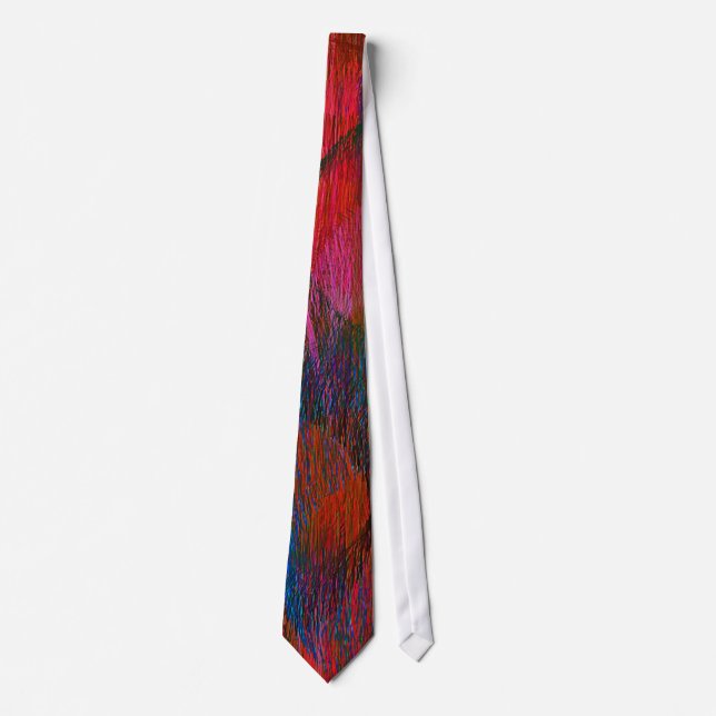 Abstract Colourful Pastel Pattern #8 Tie (Front)