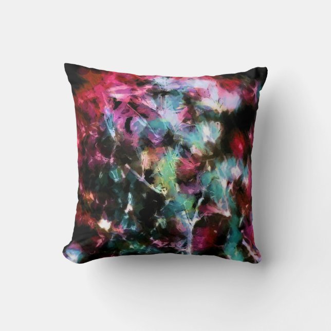 Abstract, colourful pattern, bright, elegant cushion (Front)