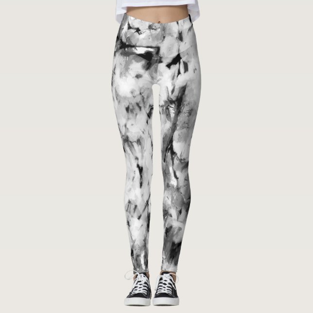 Abstract, colourful pattern, bright, elegant leggi leggings (Front)