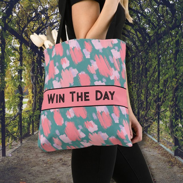 Abstract Colourful Pattern Tote Bag (Inspirational Brushstrokes Colorful Pattern Tote Bag)