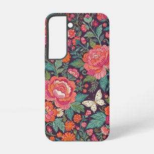 Abstract Colourful Peonies Garden Samsung Cases