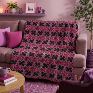 Abstract Colourful Percent Sign Fractal Pattern Sherpa Blanket