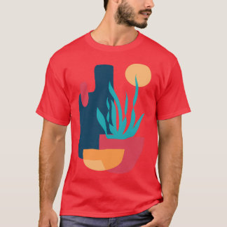 Abstract Colourful Plant T-Shirt
