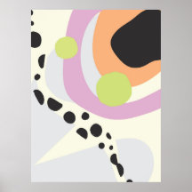 Abstract Colourful Preppy Art