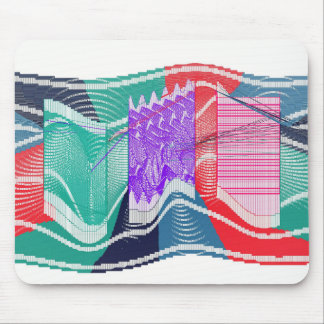 Abstract Colourful Quantum Angular Momentum Field Mouse Pad