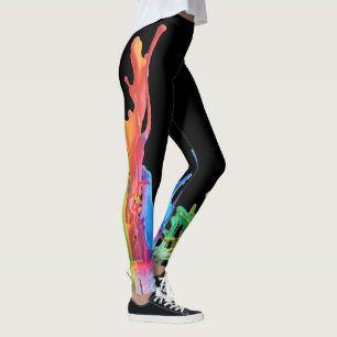 Abstract Colourful Rainbow Lava Lamp  Leggings