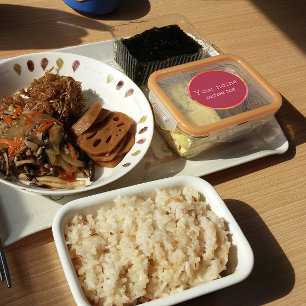 Abstract colourful red orange pink custom Labels