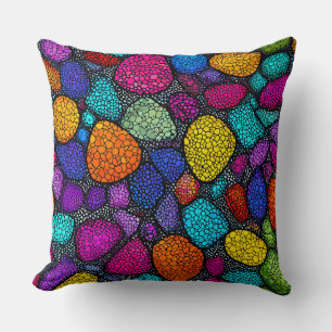 🎨 Abstract Colourful Rock Modern Artistic Design Cushion